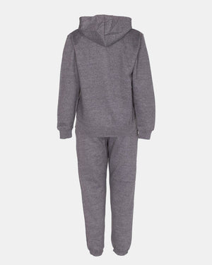 Charcoal/Red Contrast Fleece Tracksuit