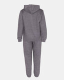 Charcoal/Red Contrast Fleece Tracksuit