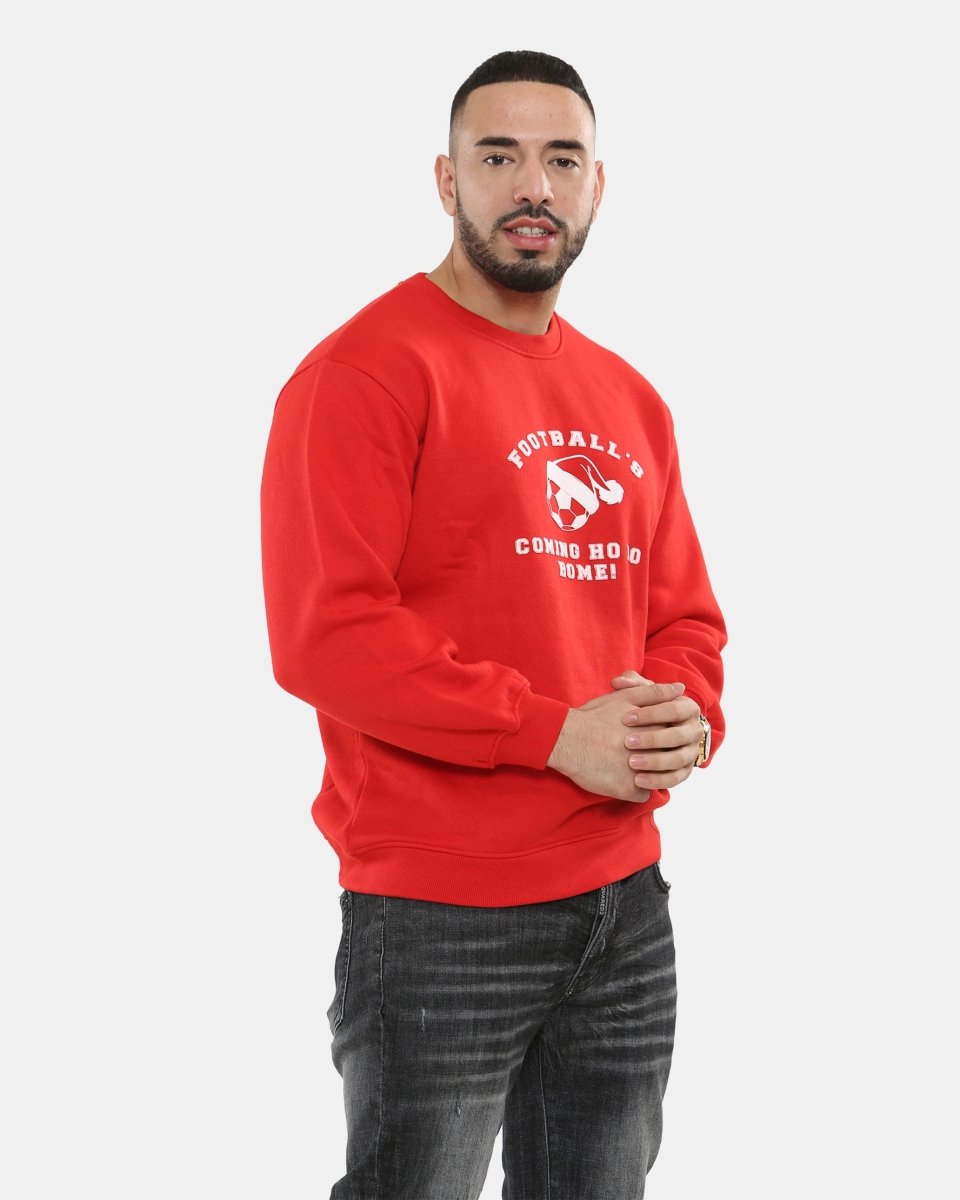 Coming HO HO Mens Red Xmas Jumpers