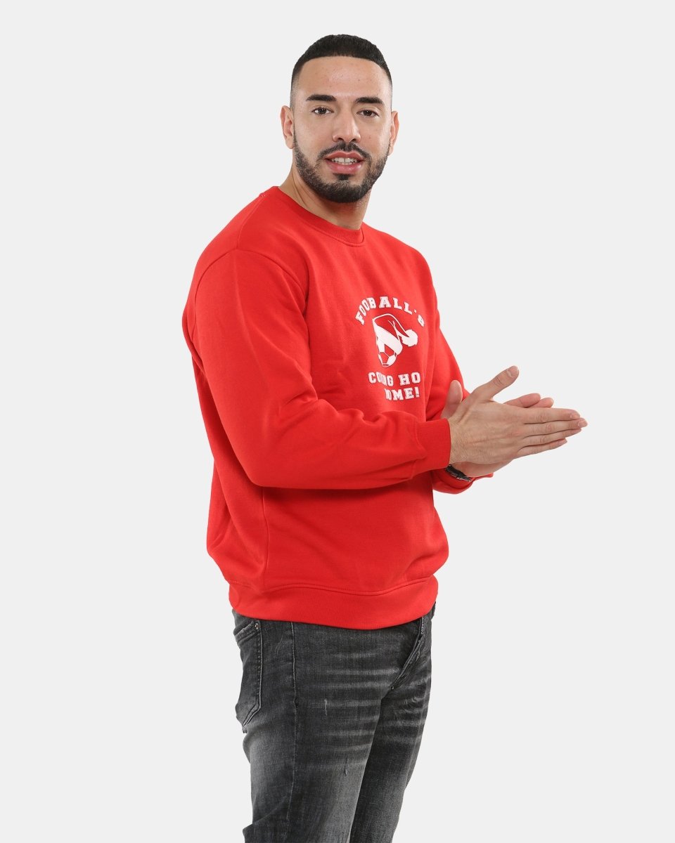 Coming HO HO Mens Red Xmas Jumpers