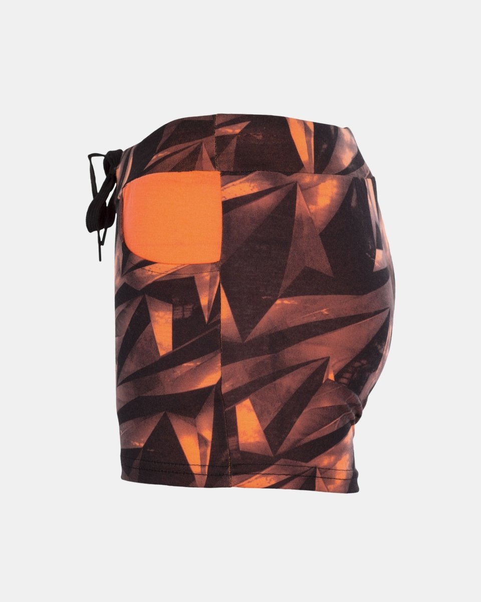 Coral Geo Pattern Kids Short