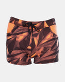 Coral Geo Pattern Womens Short