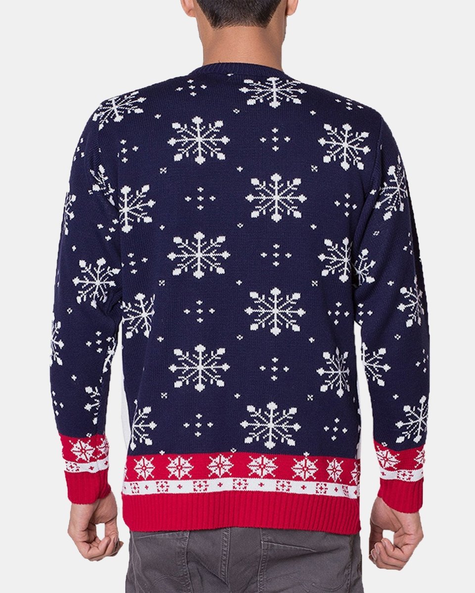 Cream Ho Ho Santa Printed Jumper