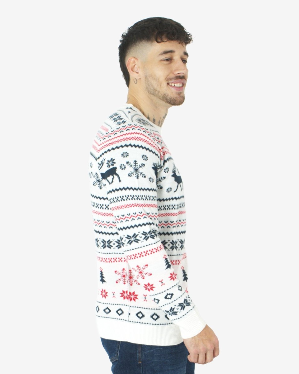 Cream Xmas Tree Crewneck Sweatshirt