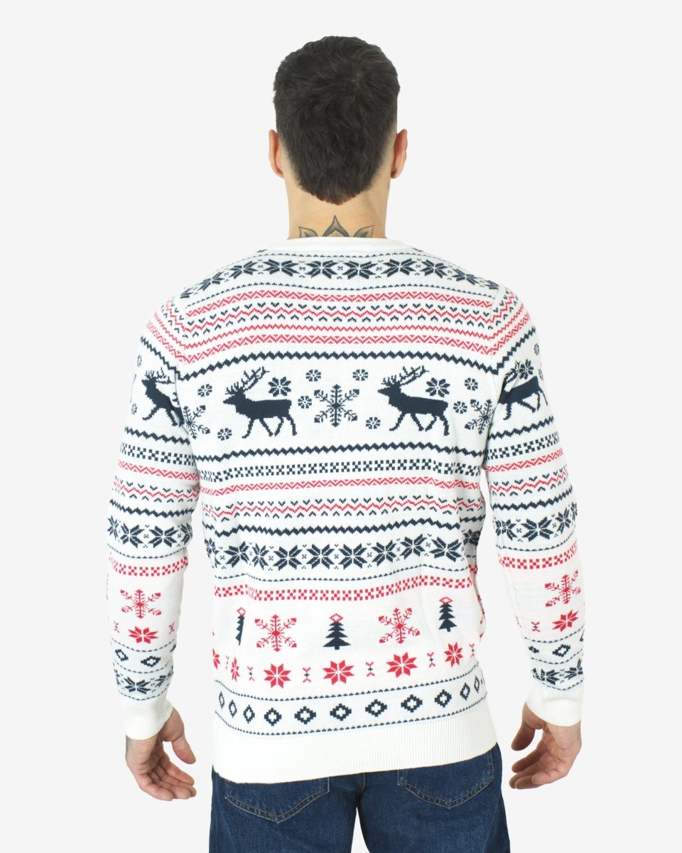 Cream Xmas Tree Crewneck Sweatshirt
