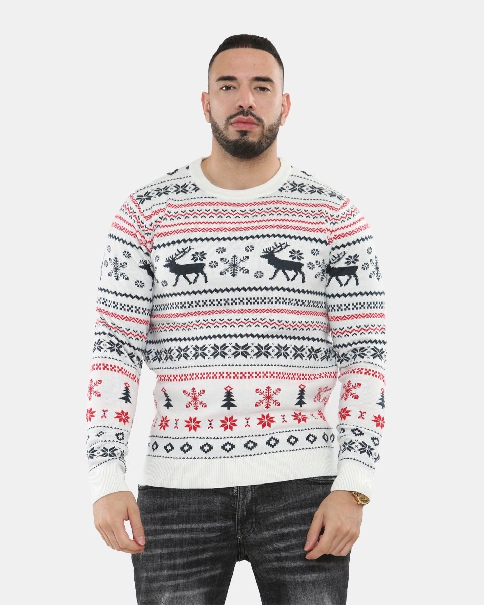 Cream Xmas Tree Crewneck Sweatshirt