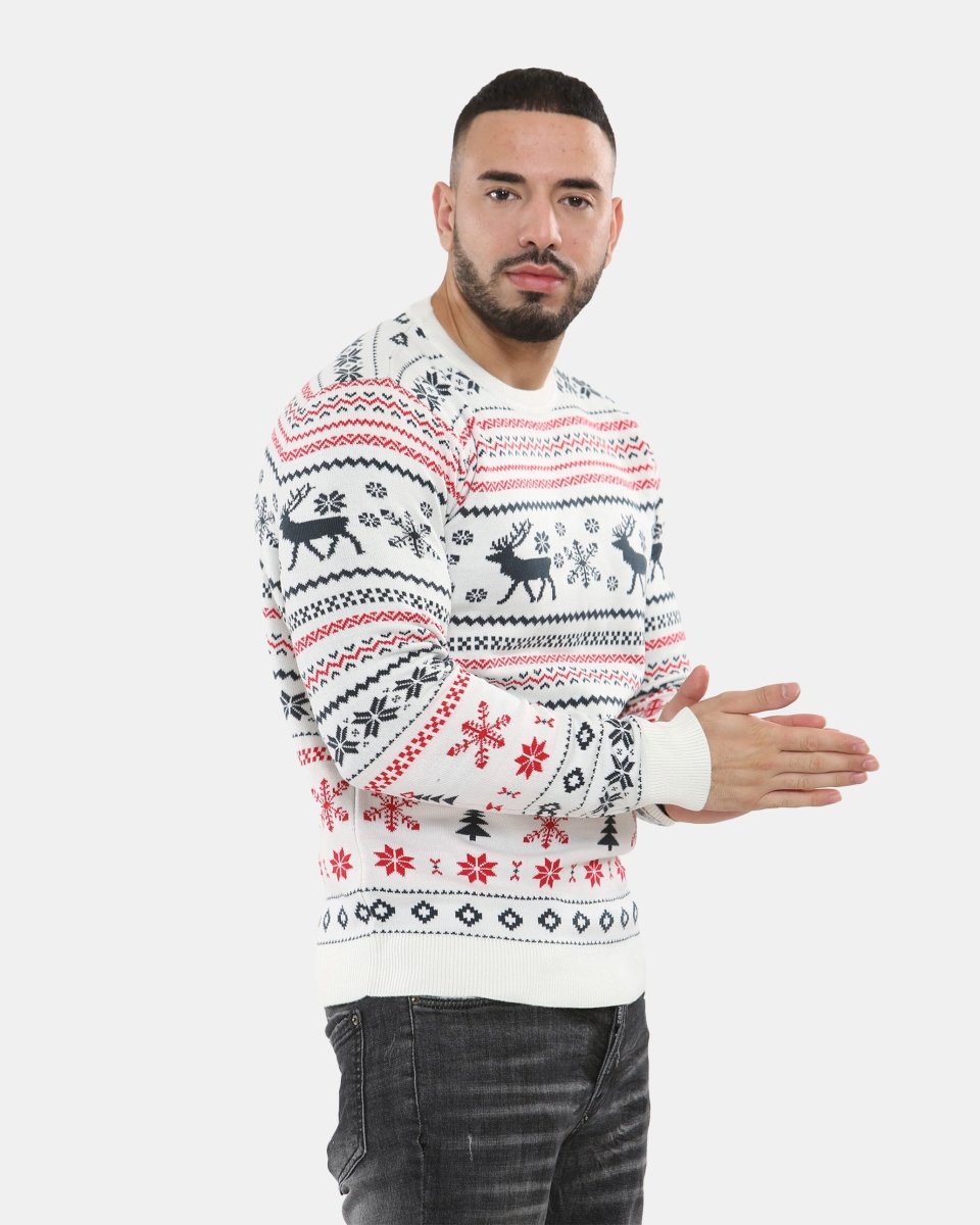 Cream Xmas Tree Crewneck Sweatshirt