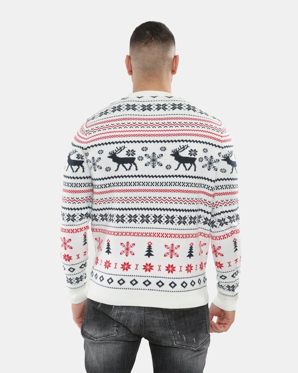 Cream Xmas Tree Crewneck Sweatshirt