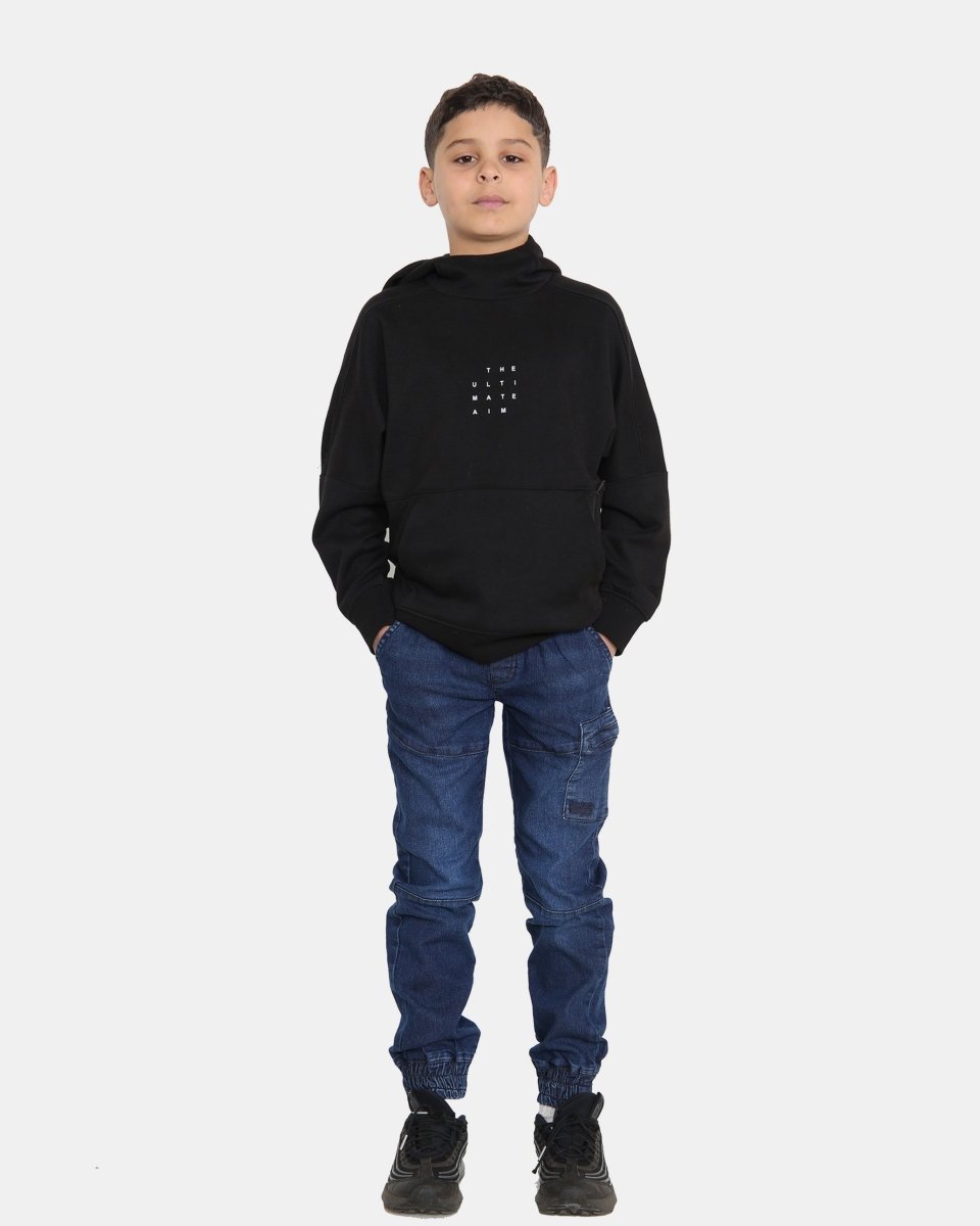 D - Blue Casual Retro Denim Pants