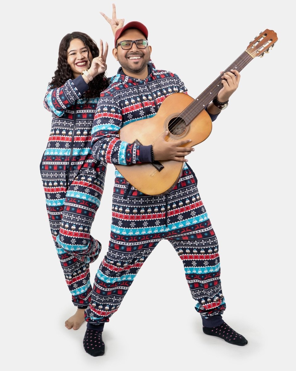 Dad Navy Unisex Christmas Onesies