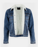 Denim Blue Sherpa Lined Kids Jacket