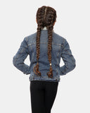 Denim Blue Sherpa Lined Kids Jacket