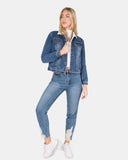 Denim Blue Sherpa Lining Premium Jacket