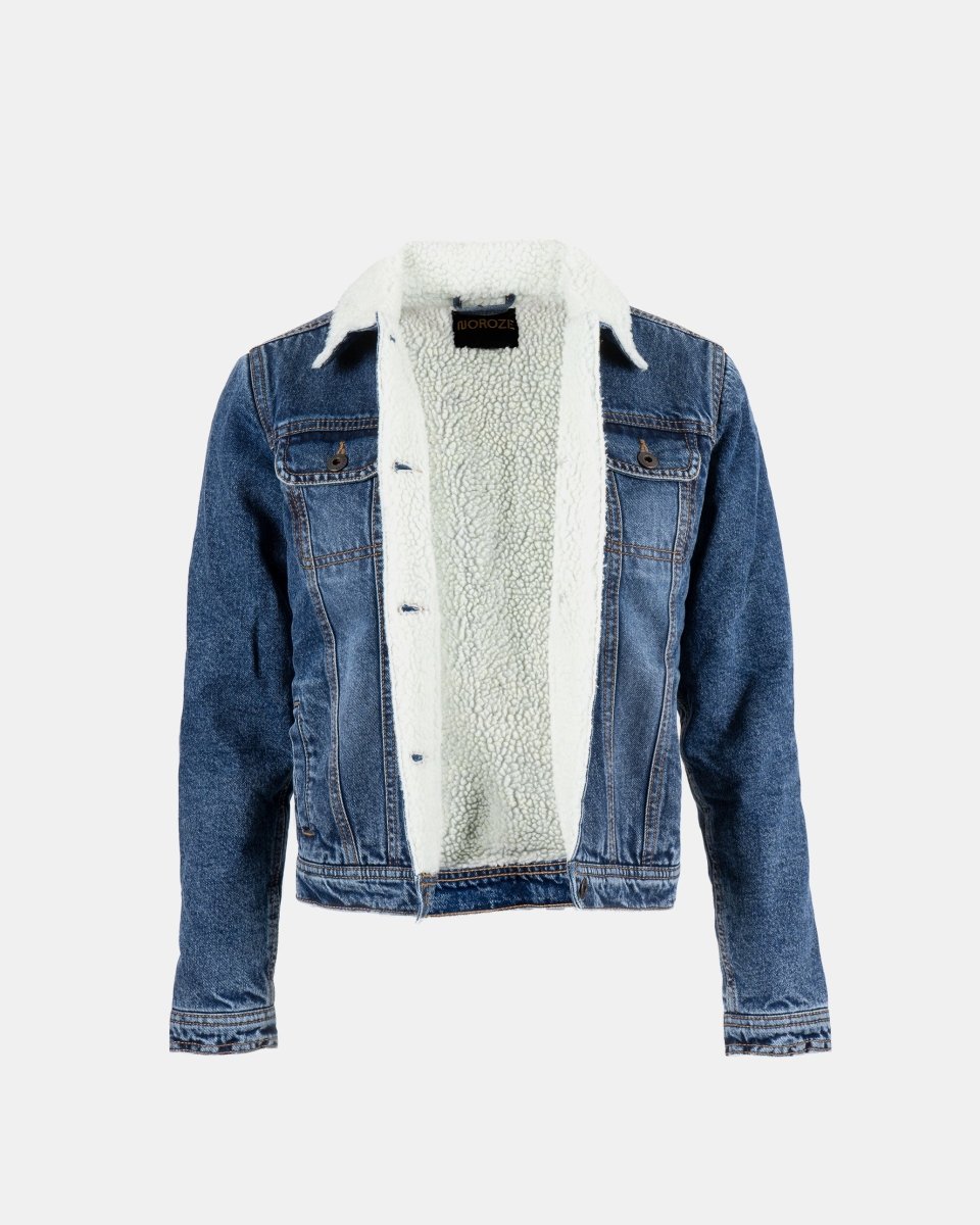 Denim Blue Sherpa Lining Premium Jacket