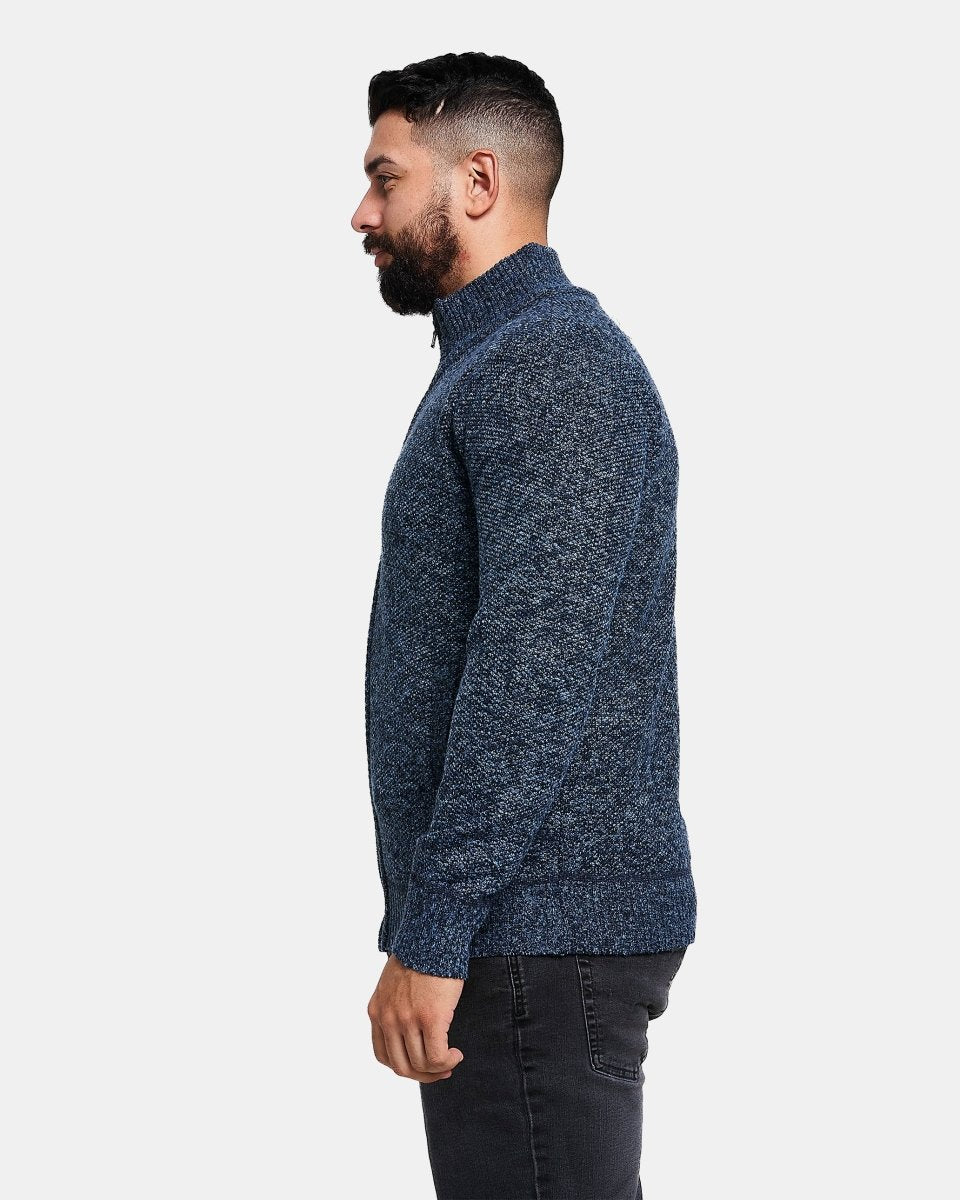 Denim Cardigan Full Zip Up Jumper