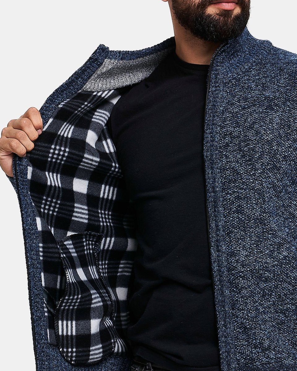 Denim Cardigan Full Zip Up Jumper