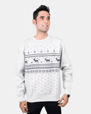 Fairisle Grey Mens Christmas Jumper