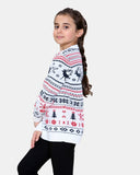 Fairisle Reindeer Cream Kids Xmas Jumper