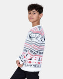 Fairisle Reindeer Cream Kids Xmas Jumper