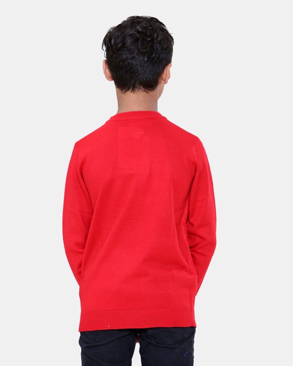 Football Red Kids Christmas Jumper