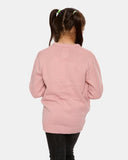 Girls Bird Pink Christmas Jumper