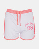 Girls Grey New York Print Shorts