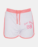 Girls Grey New York Print Shorts