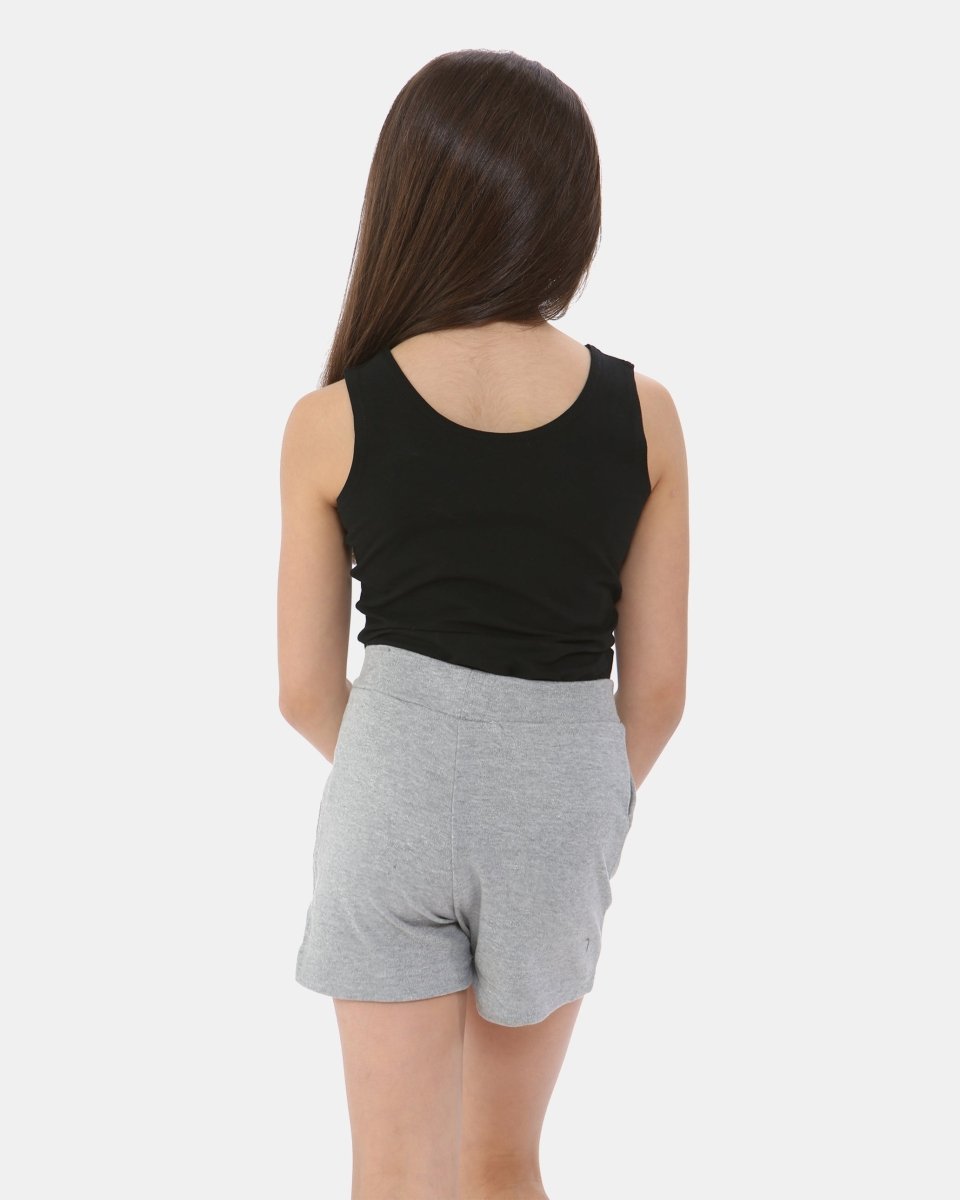 Grey Casual Summer Plain Shorts