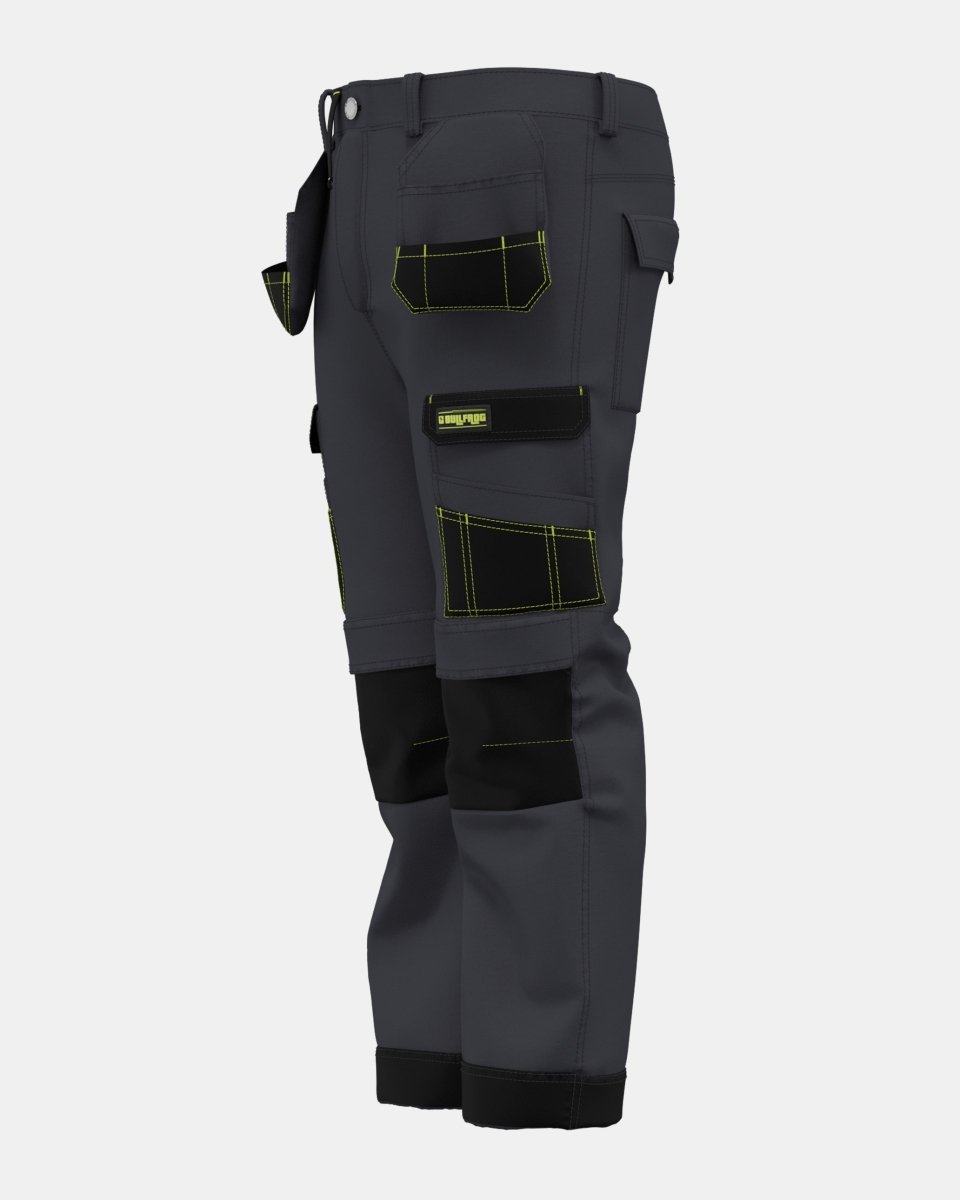 Grey Heavy - Duty Cargo Work Trouser
