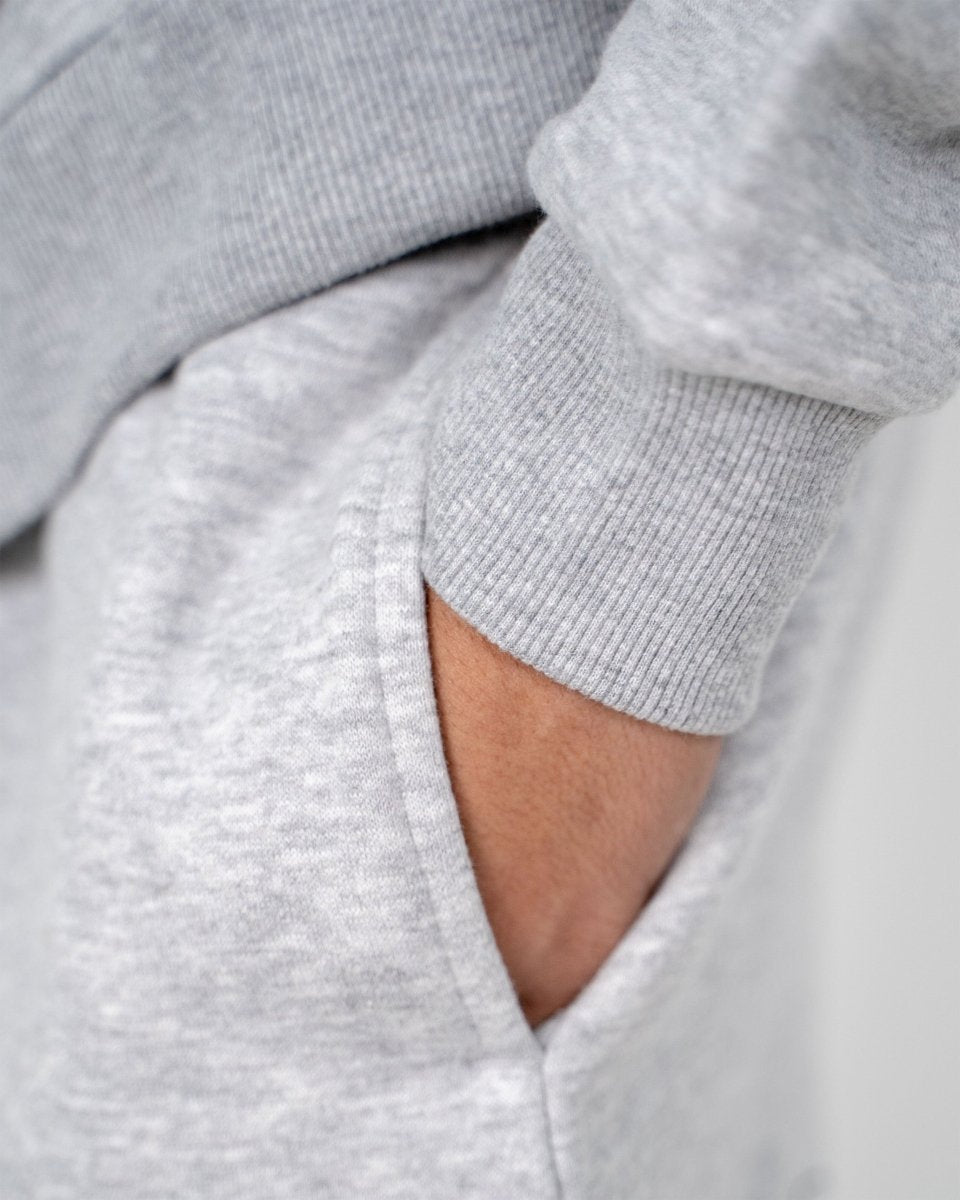 Grey Kids Plain Hooded Tracksuit