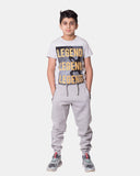 Grey Loose - Fit Joggers for Kid's