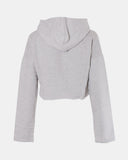 Grey Marl Girl's Long - Sleeve Hoodie