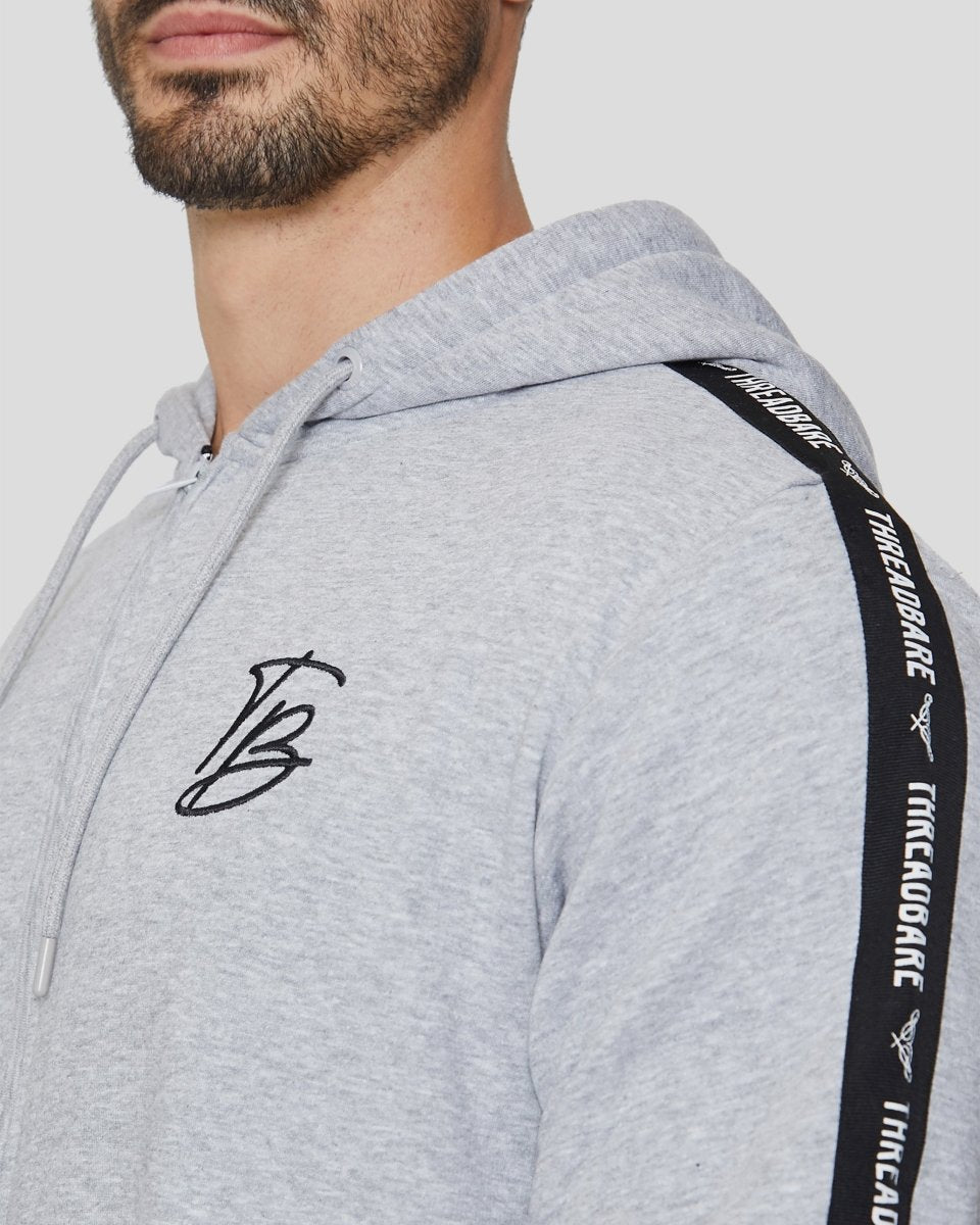 Grey Men's Plain Contrast Sleeve Onesie