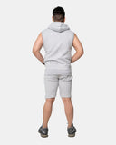 Grey Mens S - Less Short Tracksuit Set
