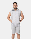 Grey Mens S - Less Short Tracksuit Set