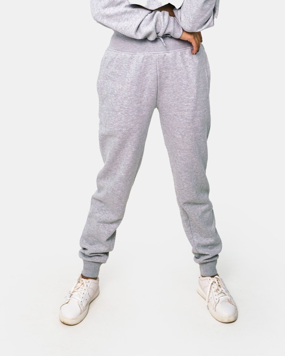 Grey Womens Crop Top Tracksuit