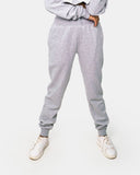 Grey Womens Crop Top Tracksuit