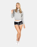 Grey Women's Plain Long - Sleeve Hoodie