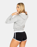 Grey Women's Plain Long - Sleeve Hoodie