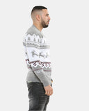 Grey Xmas Tree Crewneck Sweatshirt