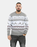 Grey Xmas Tree Crewneck Sweatshirt - Noroze