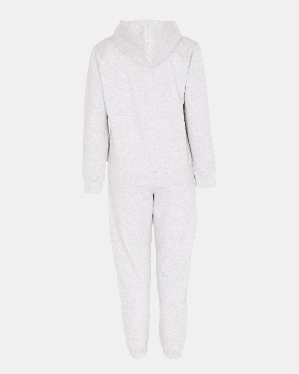 Grey/Blue Contrast Fleece Tracksuit