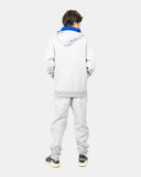 Grey/Blue Contrast Fleece Tracksuit