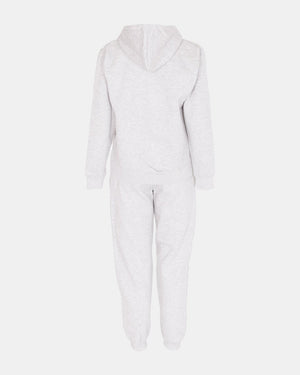 Grey/Red Contrast Fleece Tracksuit