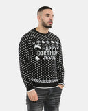 Happy Birthday Jesus Black Jumper