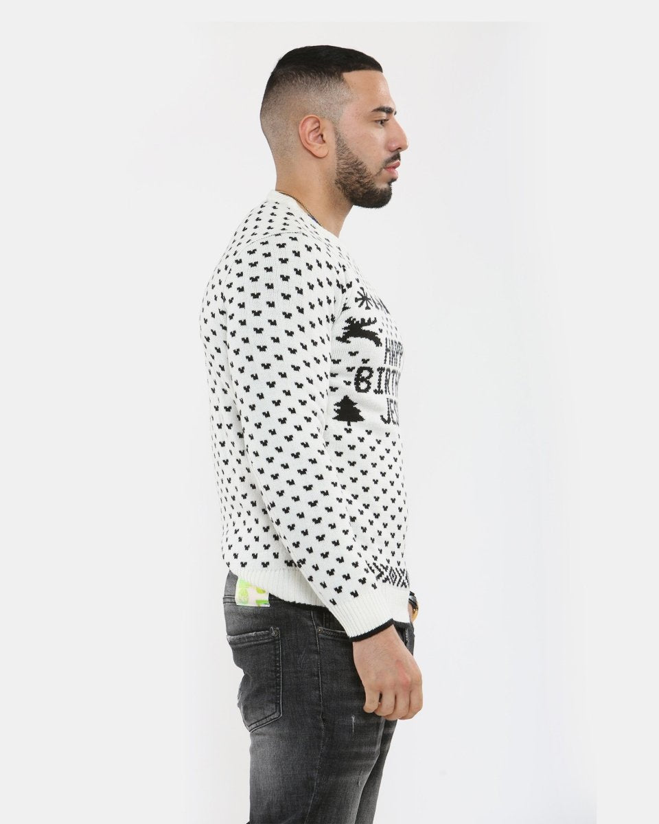 Happy Birthday Jesus Cream Jumper