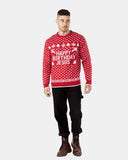 Happy Birthday Jesus Red Jumper