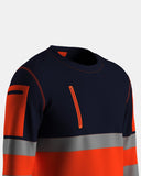 Hi Vis Sweatshirts Orange/Navy (SW1)
