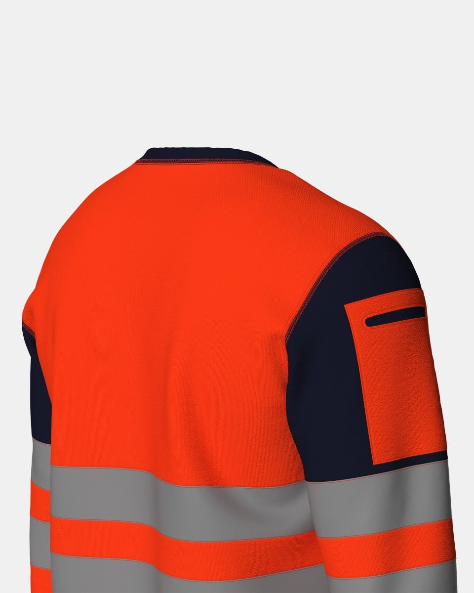Hi Vis Sweatshirts Orange/Navy (SW2)