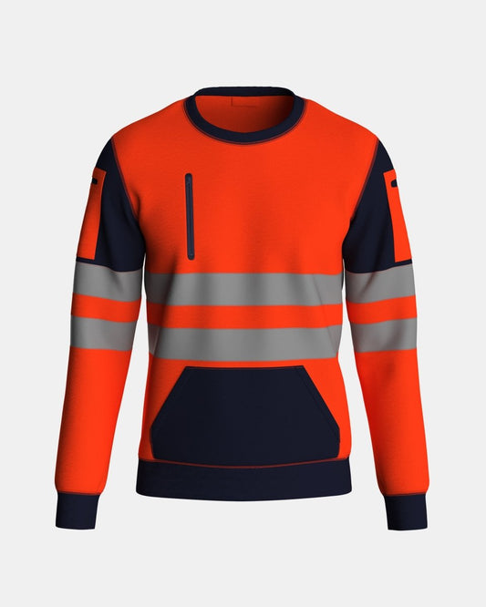 Hi Vis Sweatshirts Orange/Navy (SW2)